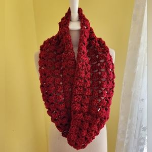 Crochet Cranberry Cowl